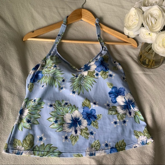 Y2K Costa del Sol Floral Halter Tankini Top - Picture 10 of 10